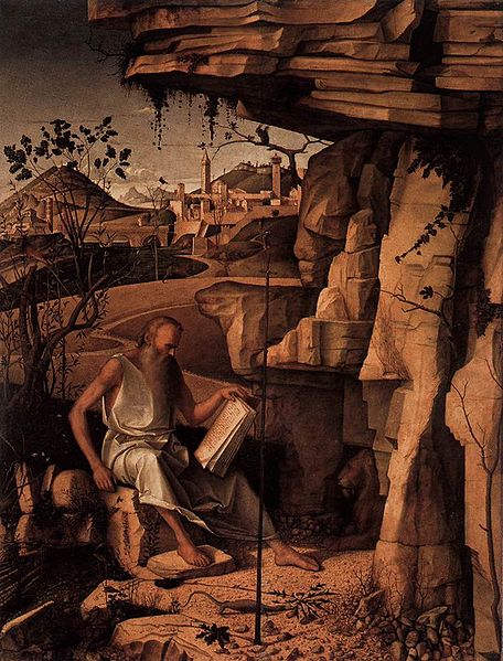 St Jerome Reading in the Countryside